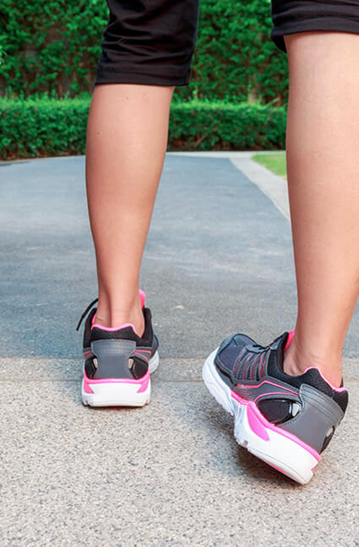 Woman with an ankle sprain